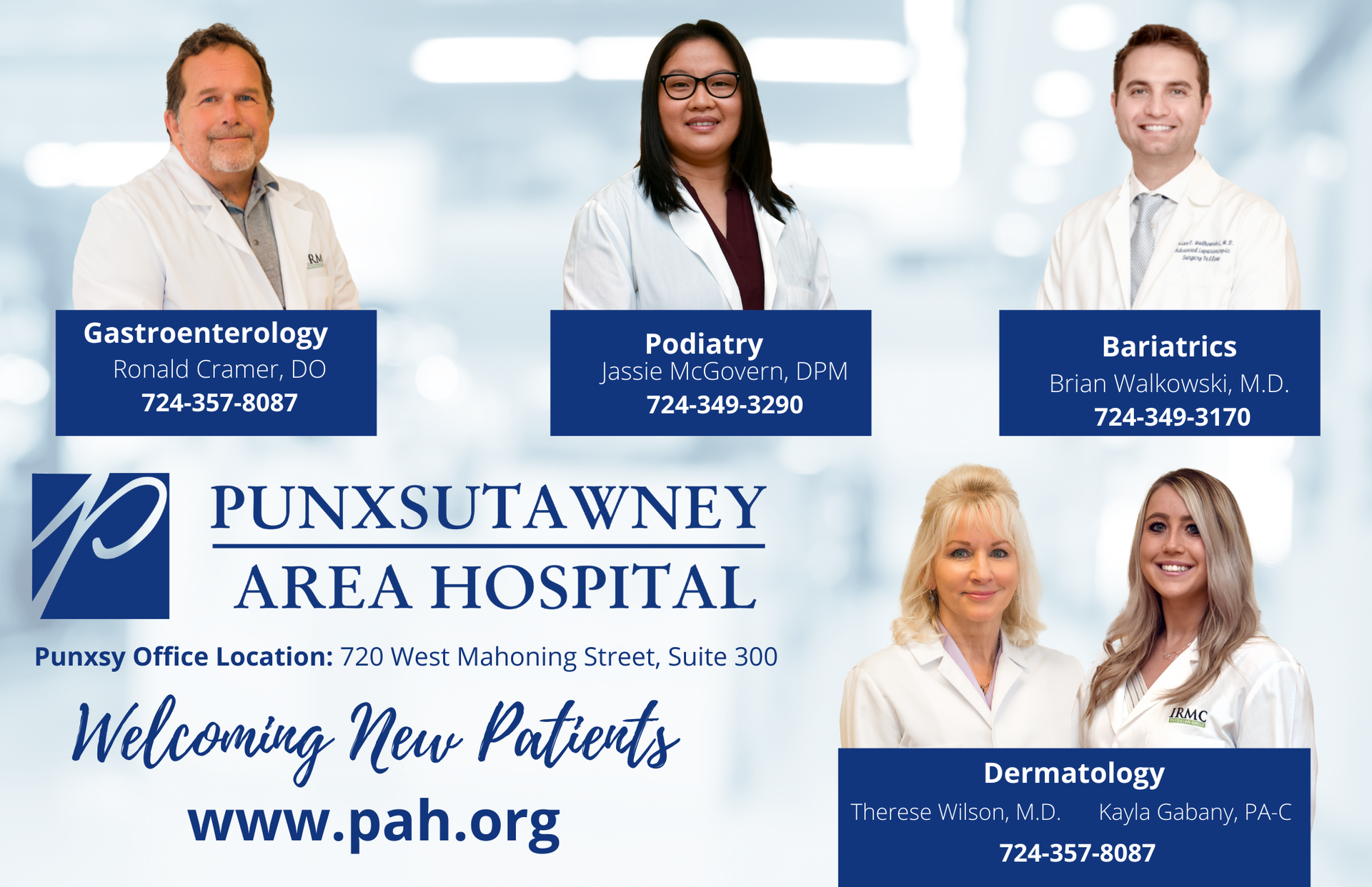 The Punxsutawney Area Hospital Expands Specialty Services